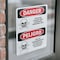 Signmission Pesticide Storage Area Personnel Only Danger Sign, Vinyl Decal, 7in W x 10in L, 2PK OS-2PACK-DS-D-710-VS-2036 - alternate 3